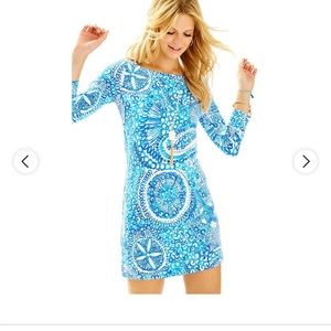 Lilly Pulitzer Size Small Sophie Long Sleeve Dress Blue Paisley